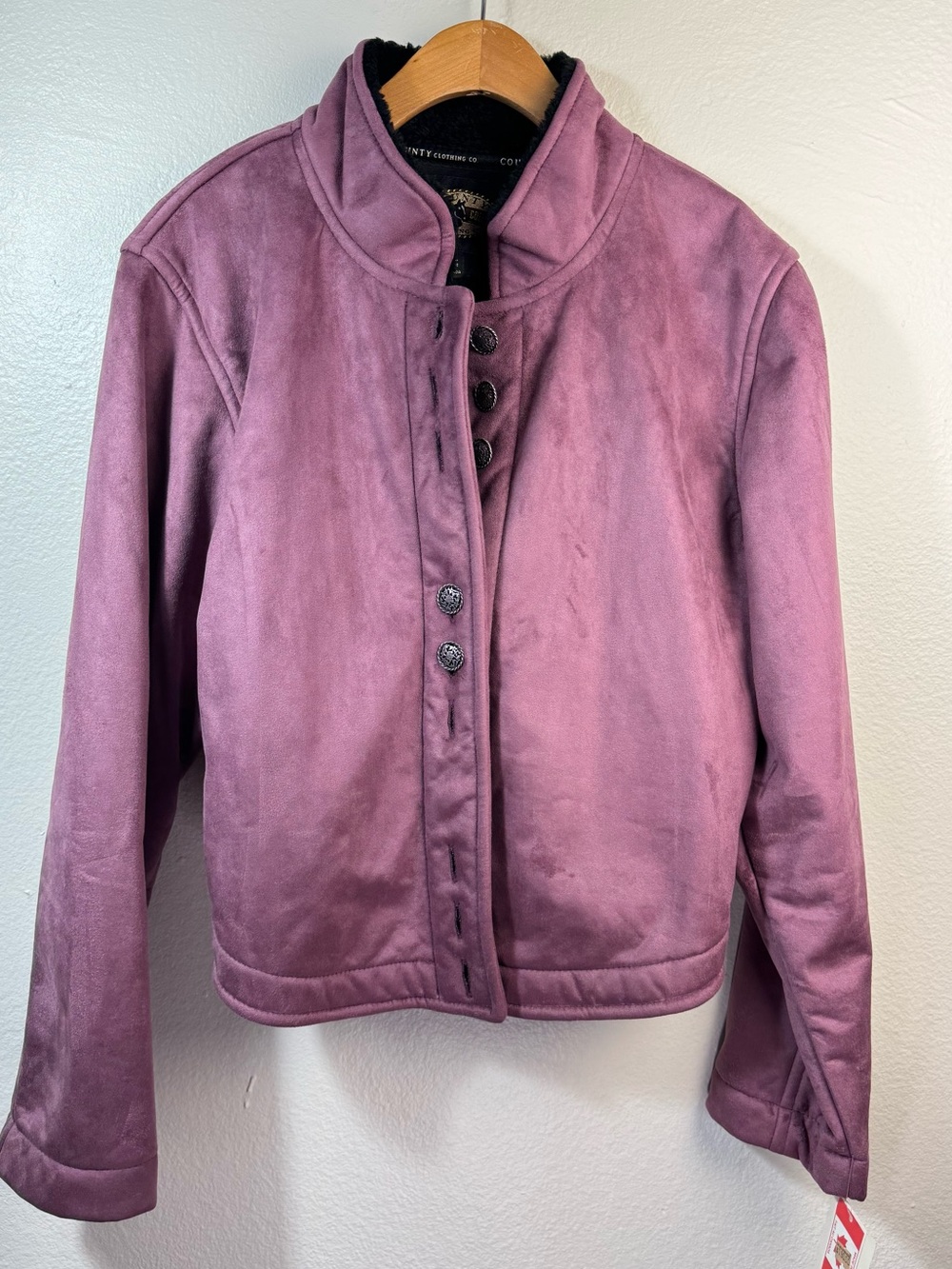 Cheyenne Collection Purple Faux Suede Western Jacket XL NWT